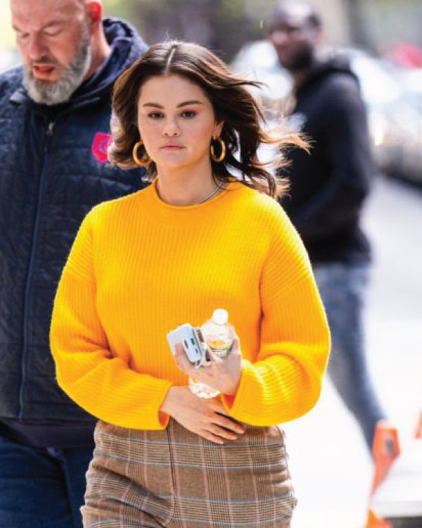 Only Murders in the Building 2024 Selena Gomez Yellow Sweater