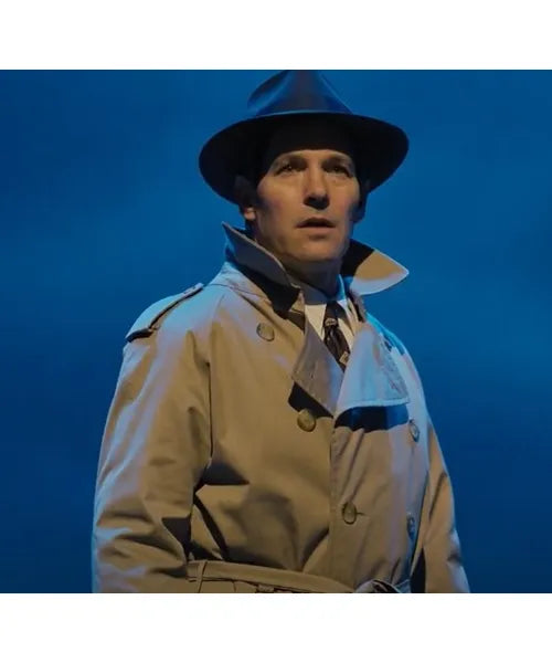 Only Murders in the Building S03 Paul Rudd Beige Coat