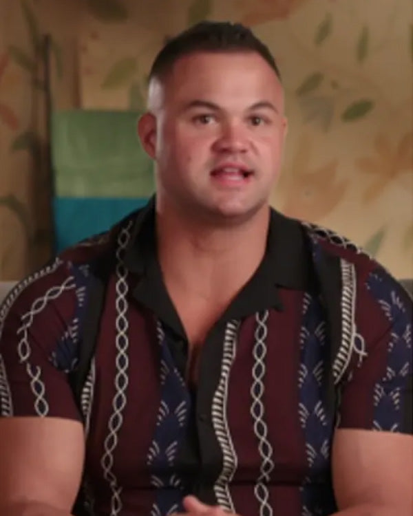 Patrick Mendes 90 Day Fiancé: Happily Ever After S08 Stripe Shirt