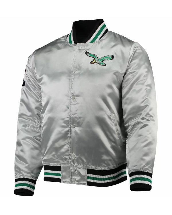 Philadelphia Silver Satin Jacket