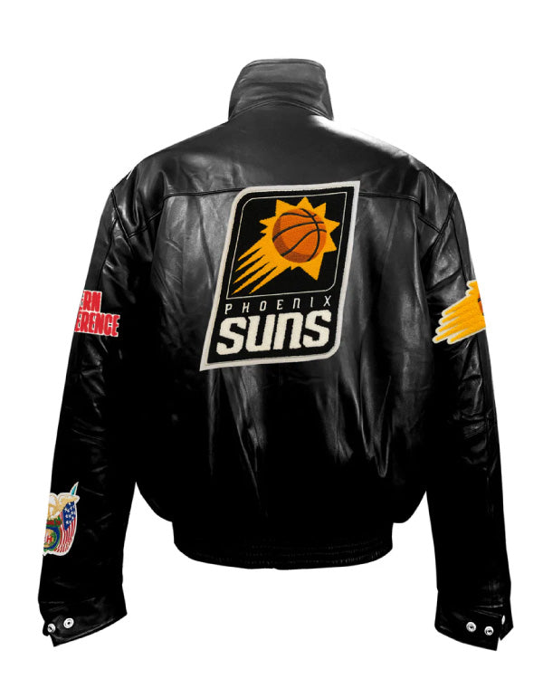 Phoenix Suns Full Black Leather Jacket