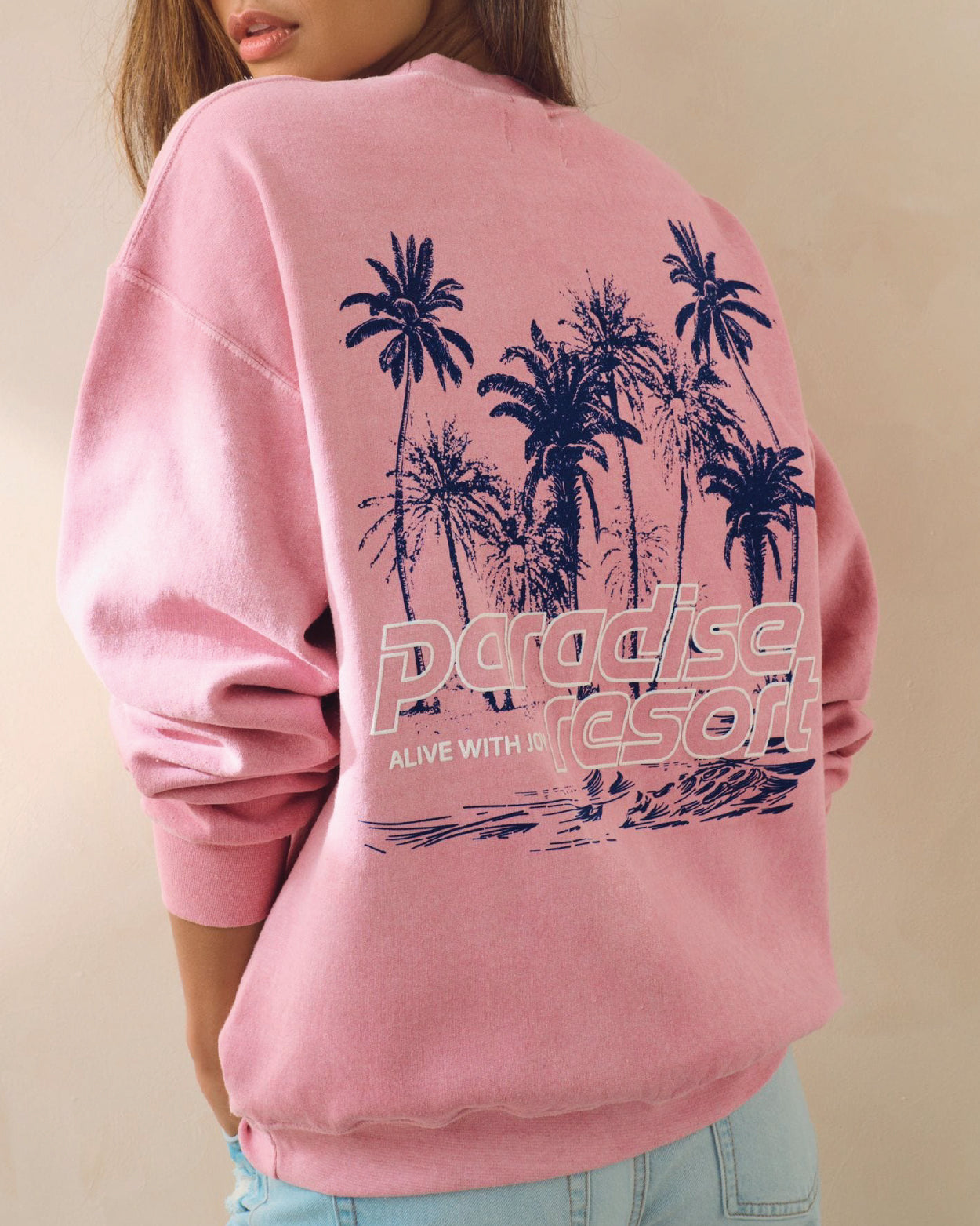 Pink Palm Tree Hoodie