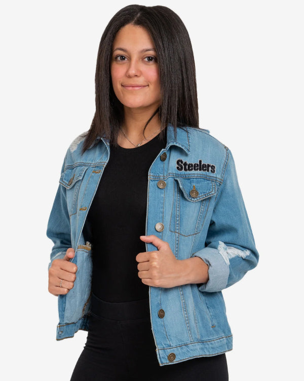 Pittsburgh Steelers Womens Denim Days Jacket