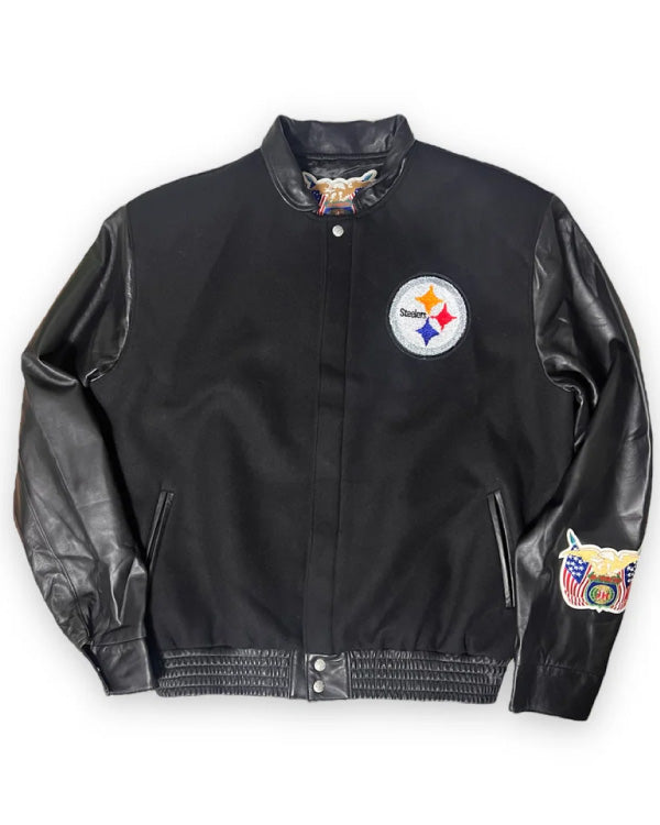 Pittsburgh Steelers Wool & Leather Varsity Jacket