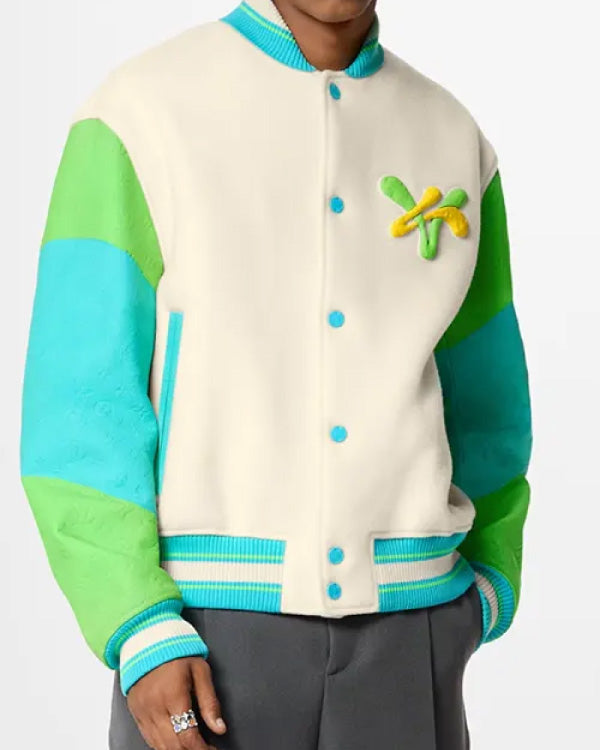 Rainbow Playground Varsity Jacket