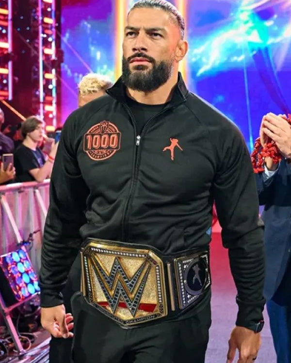 Roman Reigns 1000 Days Black Track Jacket