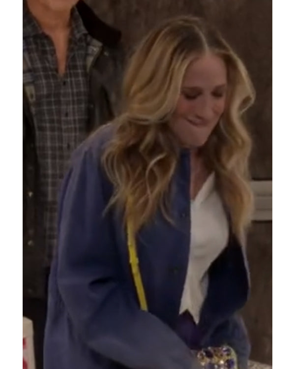 And Just Like That S02 Carrie Bradshaw Blue Shirt