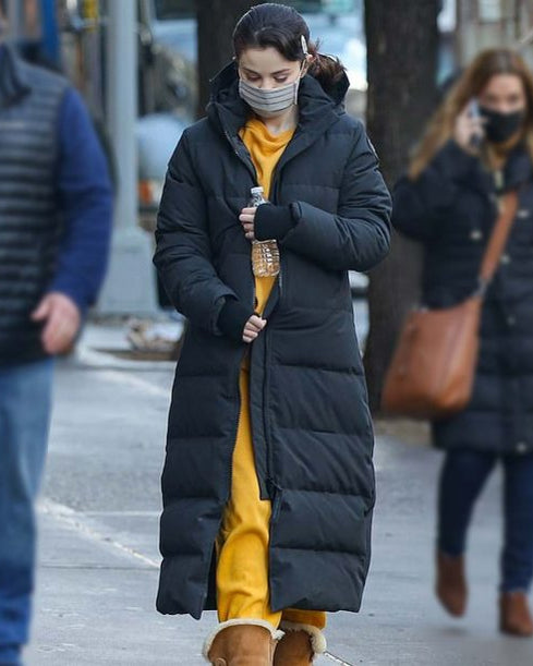 Selena Gomez Only Murders In The Building Long Parachute Puffer Coat