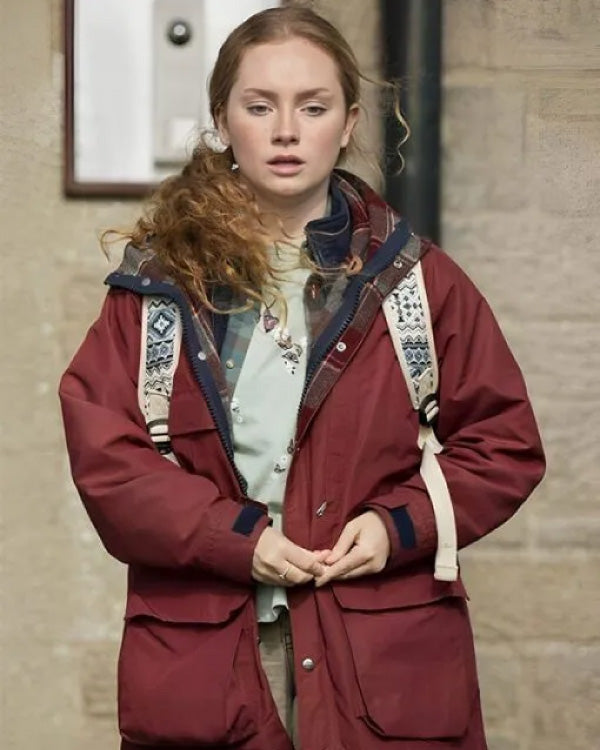 Shetland S07 Meg Pattison Maroon Jacket