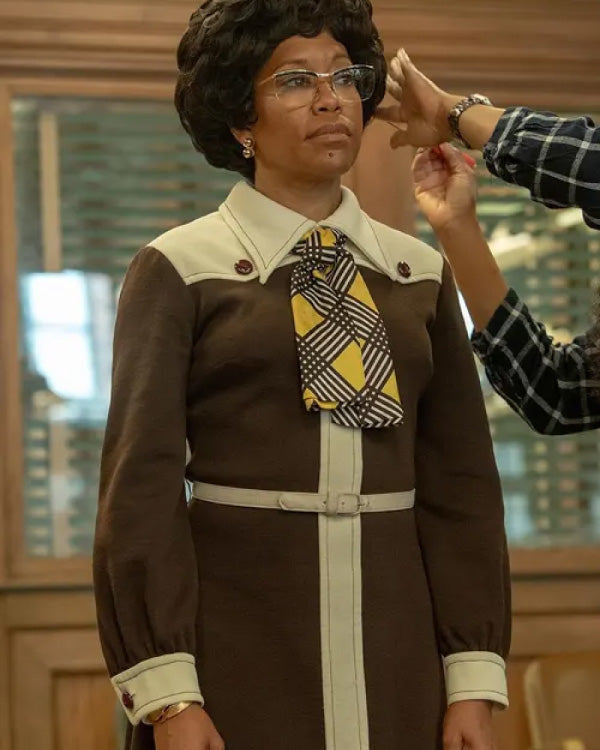 Shirley 2024 Regina King Belted Coat