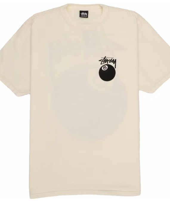 Stussy 8 Ball Pigment Dyed Tee Natural