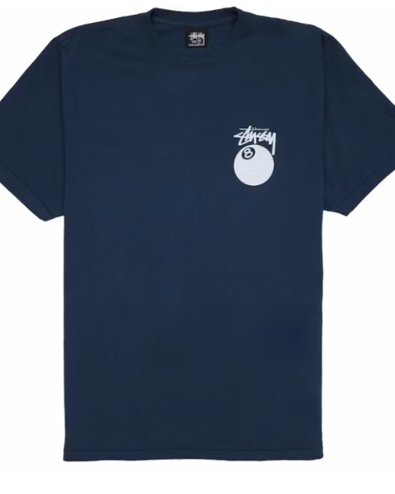 Stussy 8 Ball Pigment Dyed Tee Navy