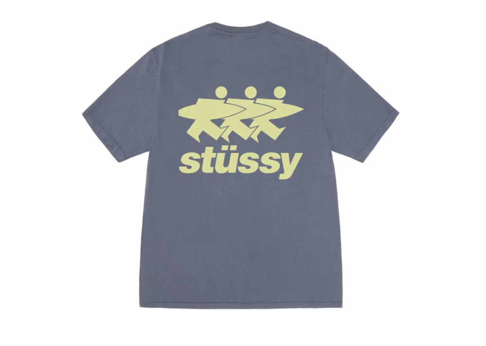 Stussy Surfwalk Pigment Dyed Tee Indigo