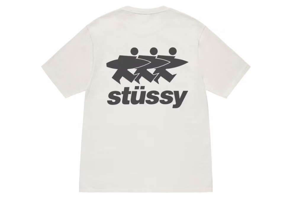 Stussy Surfwalk Pigment Dyed Tee Natural