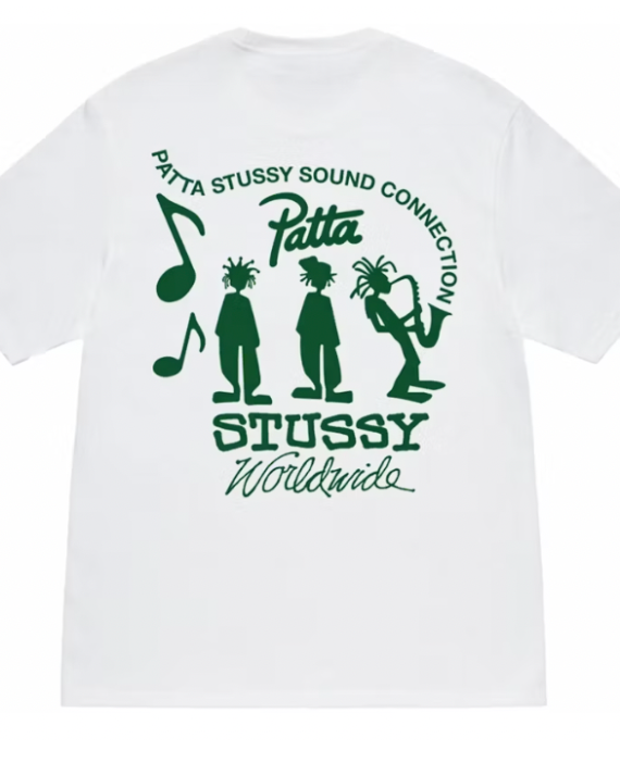 Stussy x Patta Sound Connection Tee White