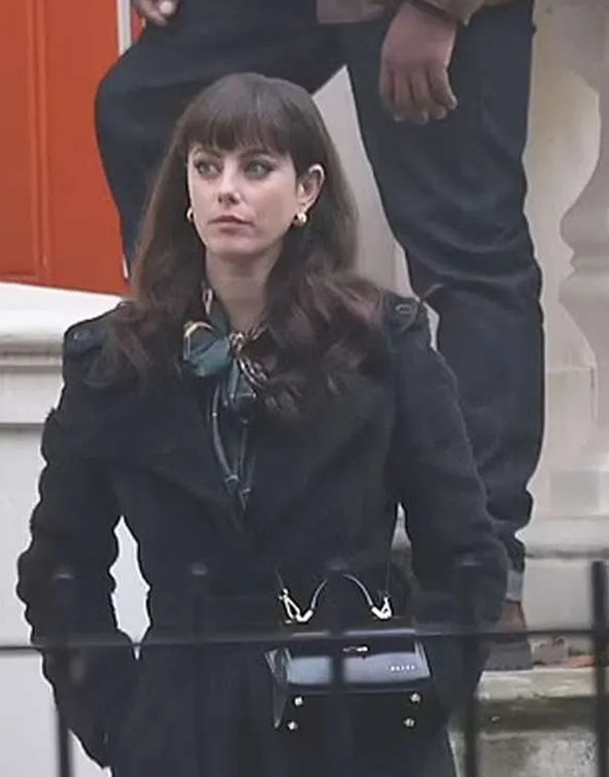 The Gentlemen 2024 Kaya Scodelario Black Coat