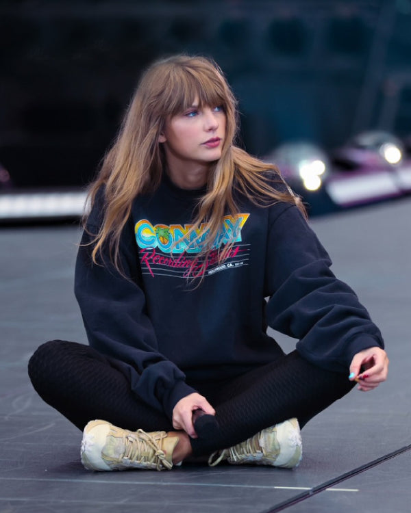 Taylor Swift Eras Tour Conway Black Sweatshirt