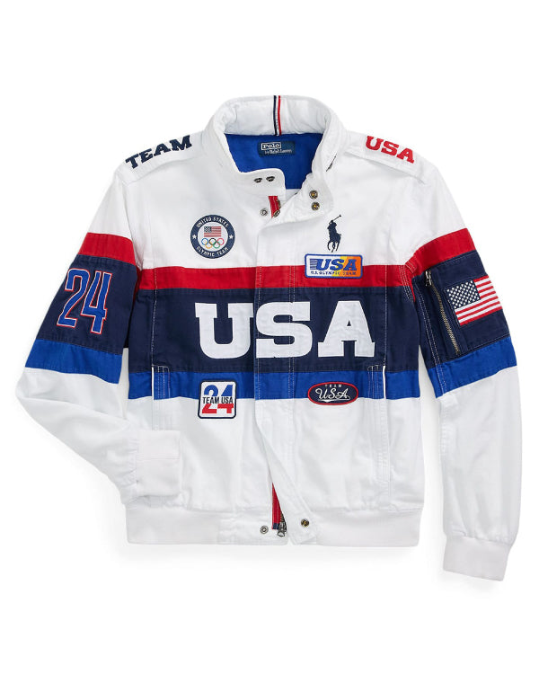 Team USA 2024 Olympic White Jacket