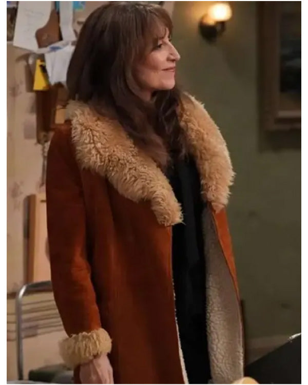 The Conners Louise Shearling Brown Coat