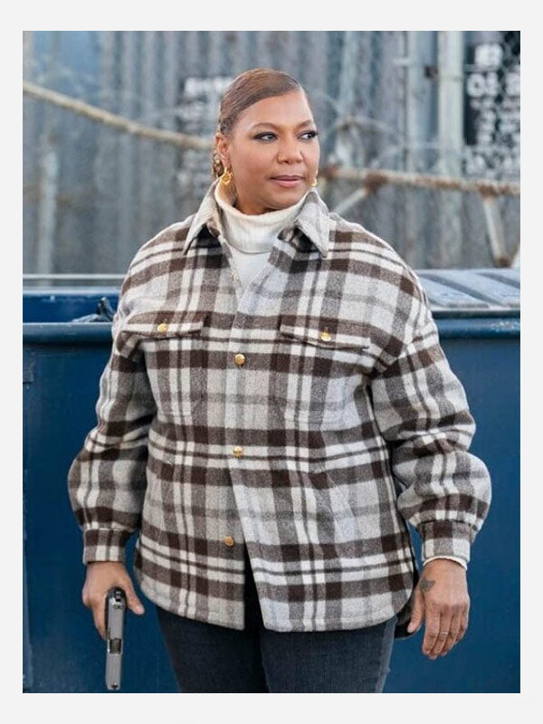 The Equalizer S03 Queen Latifah Checked Jacket