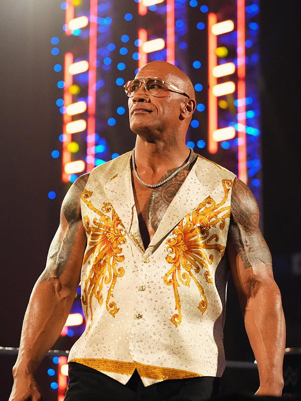 The Rock Concert Smackdown Versace White Vest