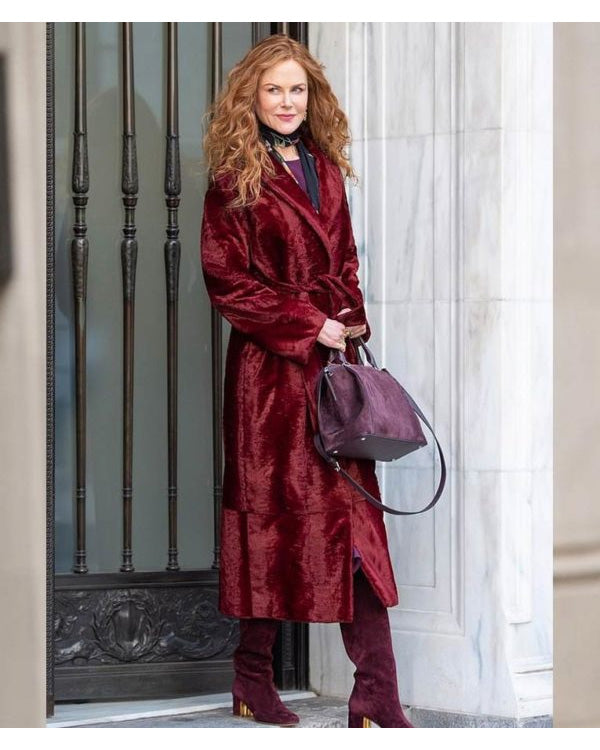 The Undoing Nicole Kidman Maroon Coat