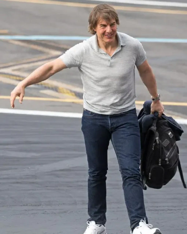 Tom Cruise Grey Polo Shirt