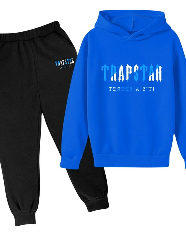 Trapstar Tracksuit Blue and Black