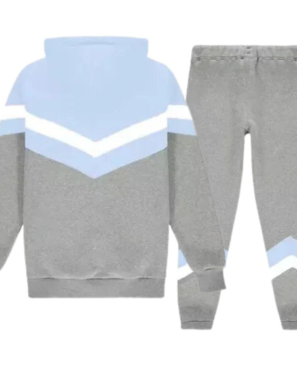 Trapstar V Stripe Hoodie Tracksuit Grey