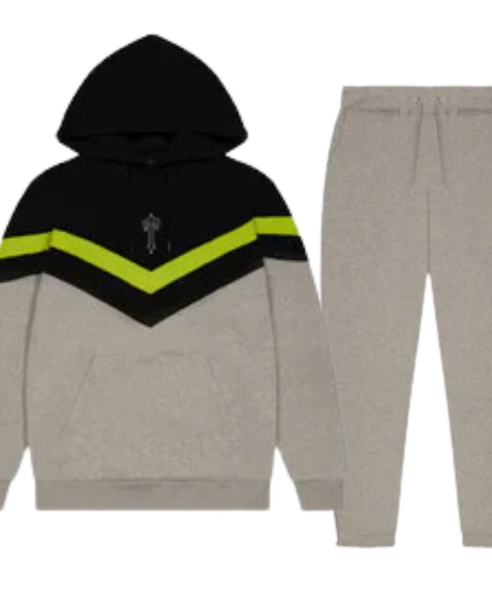 Trapstar V Stripe Hoodie Tracksuit Lime