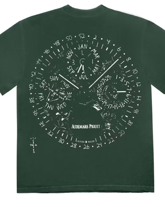 Travis Scott CJ x Audemars Piguet Watch Face Tee Green