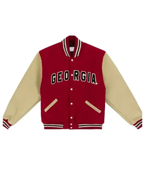 University of Georgia 1966 Red and Beige Varsity Jacket