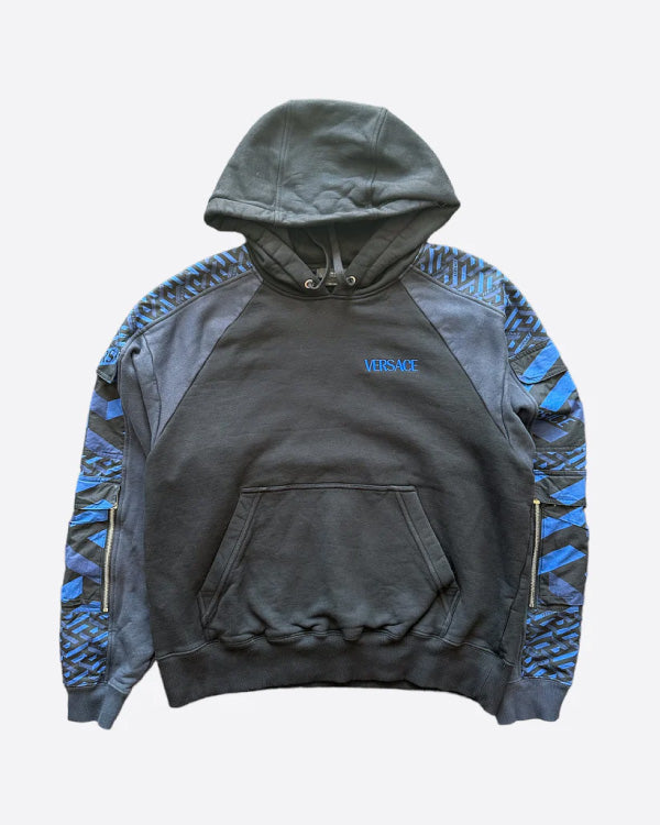 Versace Black & Blue Arm Print Hoodie