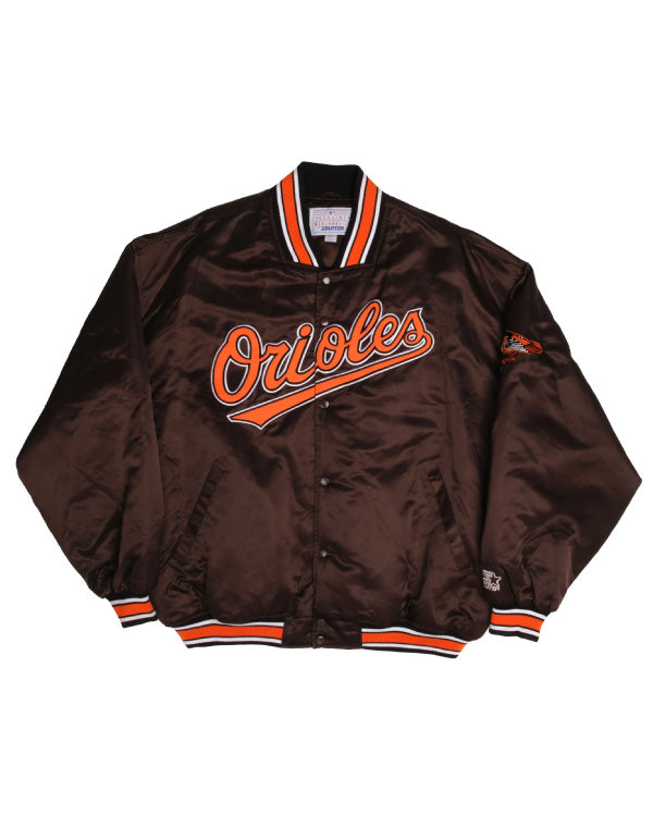 Vintage Starter Satin Jacket Mlb Baltimore Orioles