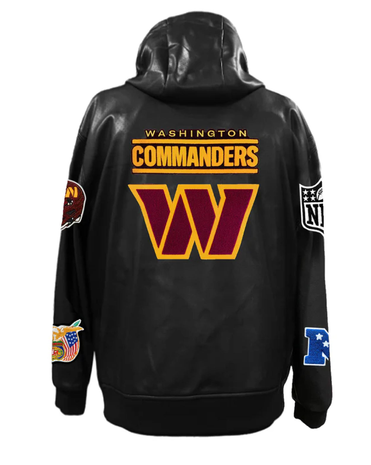 Washington Commanders Lightweight Vegan Zip-up Hooded Jacket