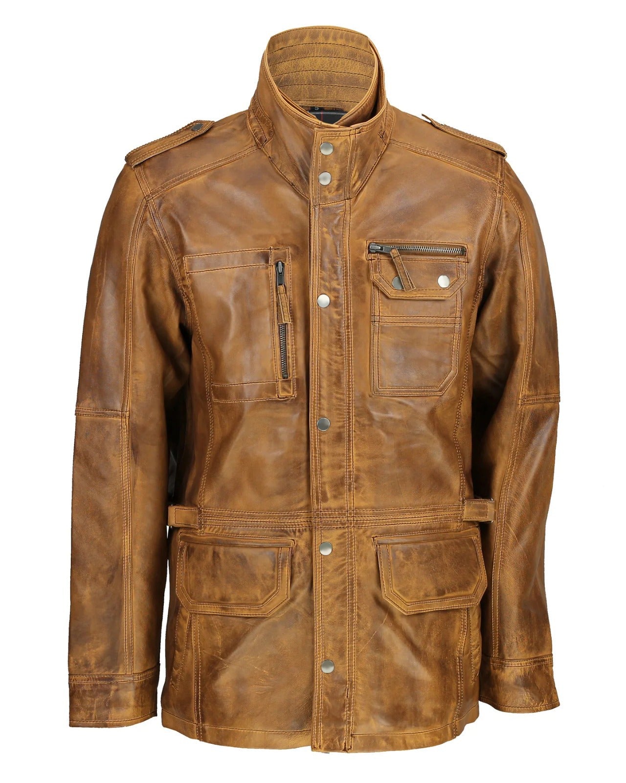 MENS VINTAGE TAN MILITARY JACKET