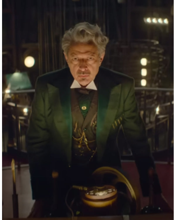 Wicked 2024 Jeff Goldblum Green Coat