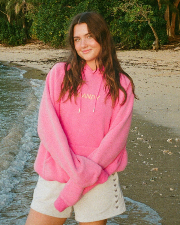 Women Pink Sunset Hoodie