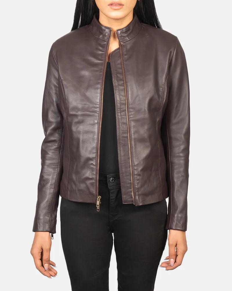 A stylish women leather jackets crafted from genuine leather. Perfect for adding a touch of elegance to any outfit.