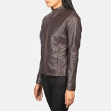 A stylish women leather jackets crafted from genuine leather. Perfect for adding a touch of elegance to any outfit.