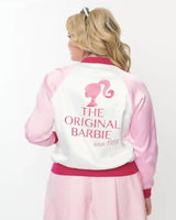 Barbie Vintage Pink Varsity Jacket