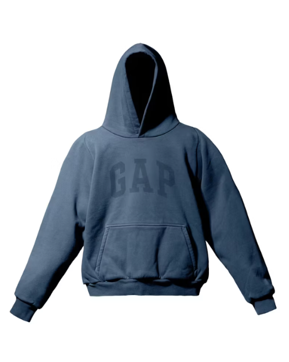 Yeezy Gap Dove Shrunken Hoodie Dark Blue