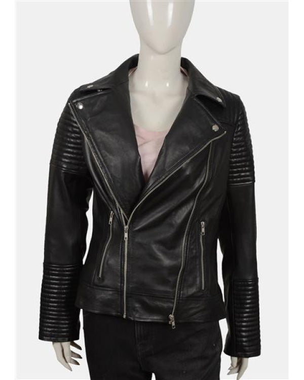 Yellowstone Black Biker Leather Jacket