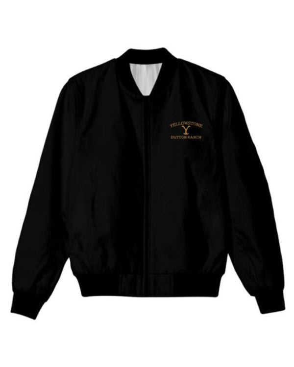 Yellowstone Black Bomber Jacket