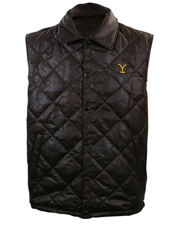 Yellowstone Brown Leather Vest