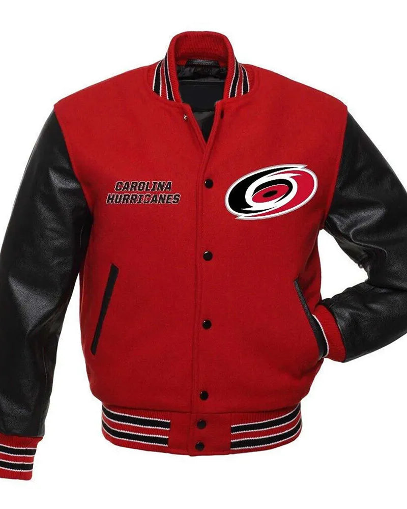 NHL Carolina Hurricanes wool Jacket Men and Women