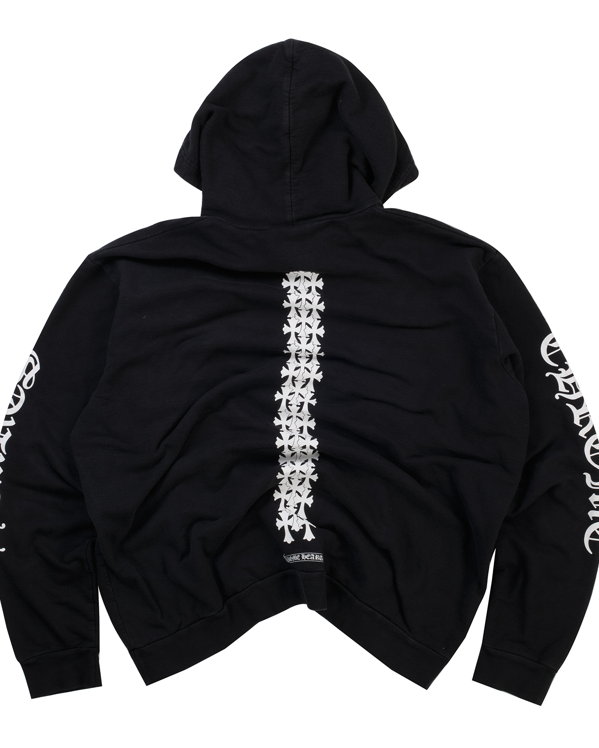 Chrome Heats Triple Cross Tire Track Sweatshirt Black