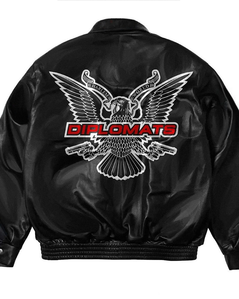 OVO Dipset Diplomats Leather Jacket