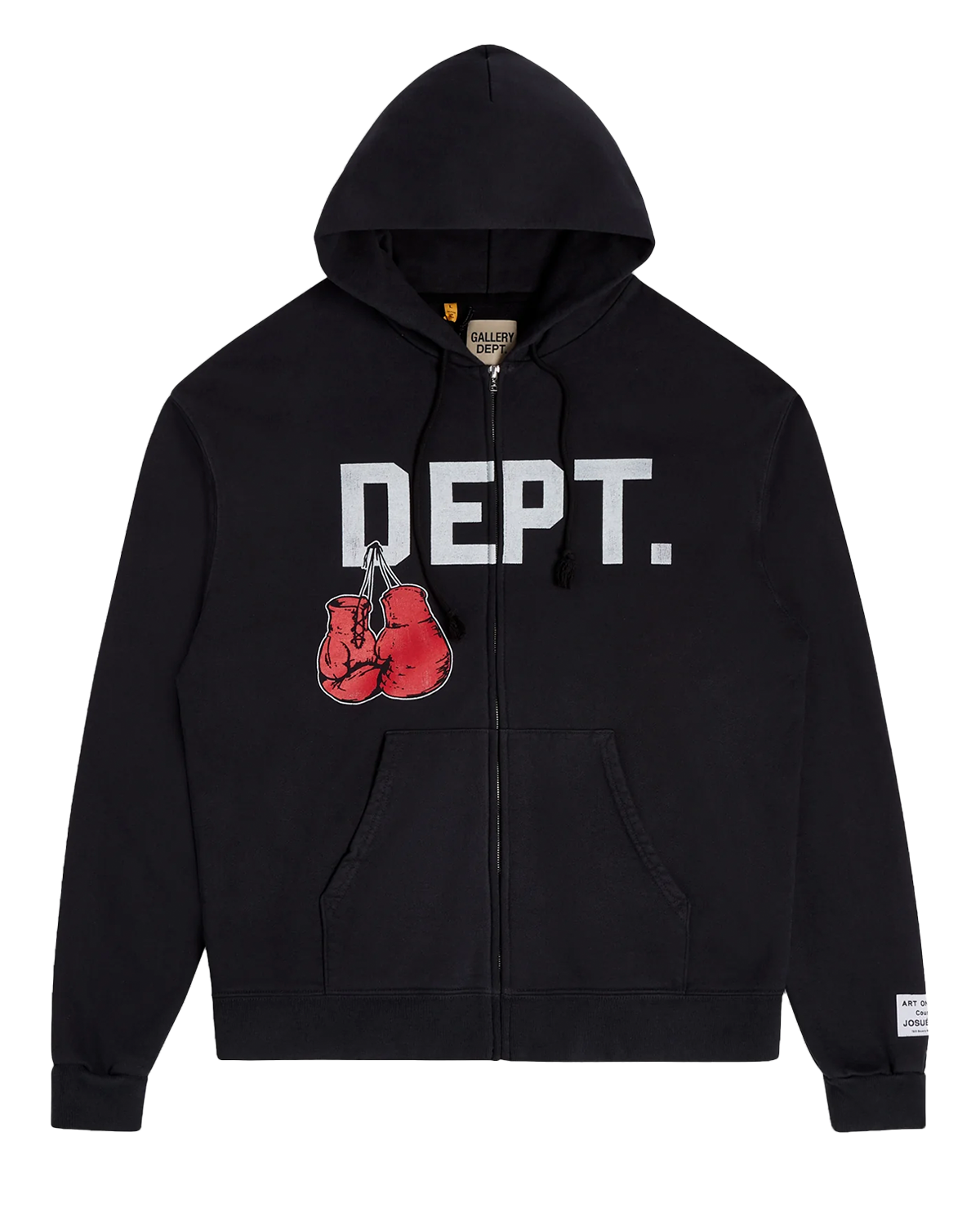 Gallery Dept. Boxing Merch Zip Up Sweatshirt Black