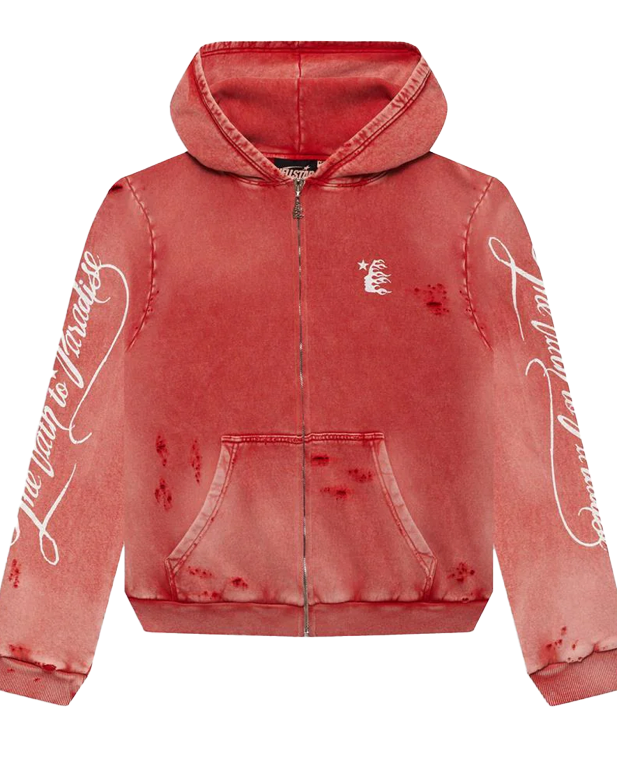 Hellstar Path to Paradise Zip Up Vintage Red